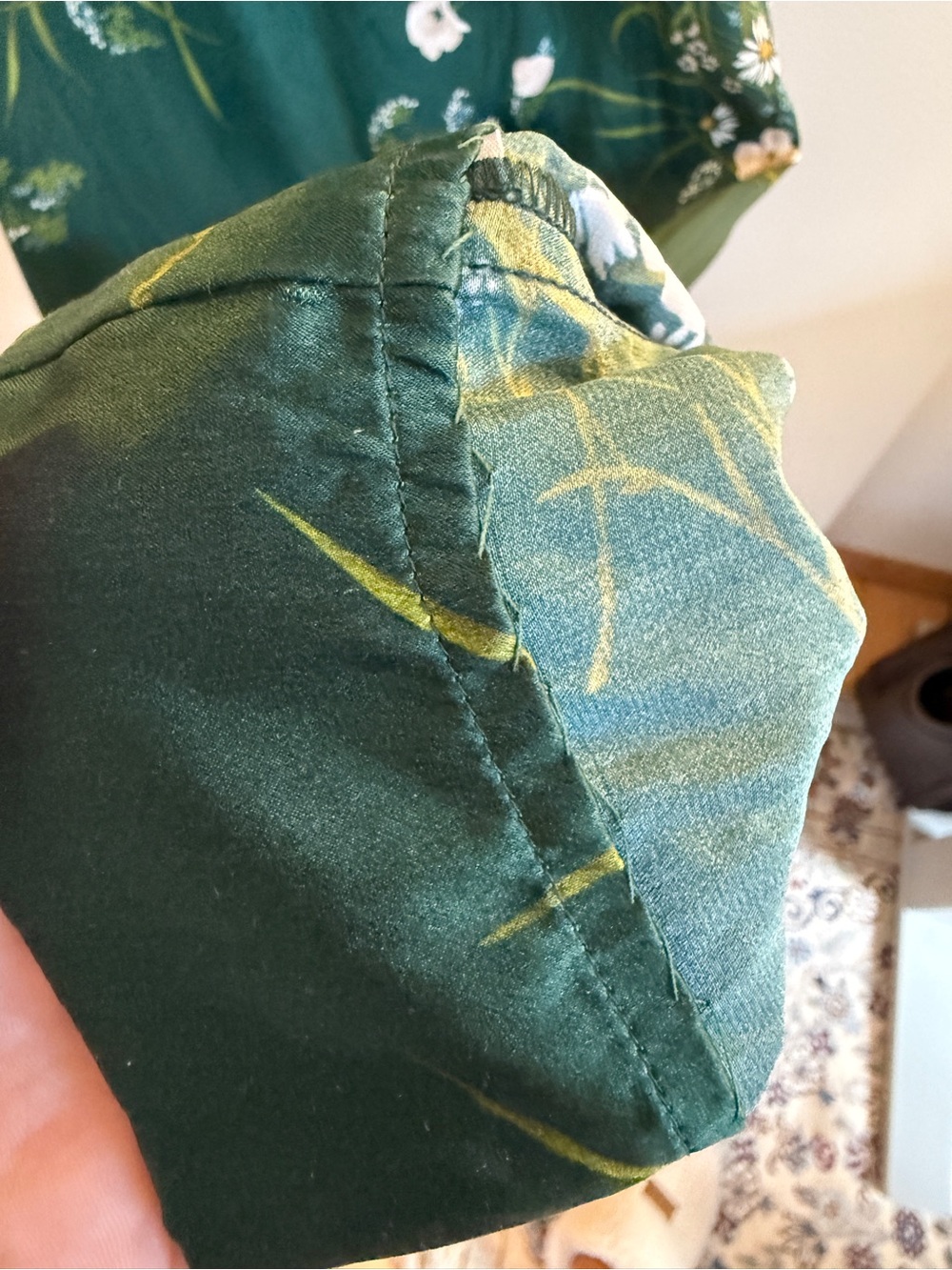 Reformation Emerald Green Frankie Silk Dress - Picture 7 of 8